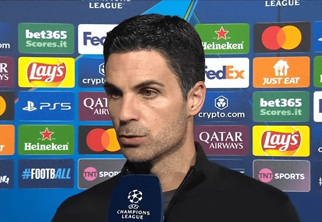 阿森纳是本赛季欧冠表现最好球队，阿尔特塔的言论引争议